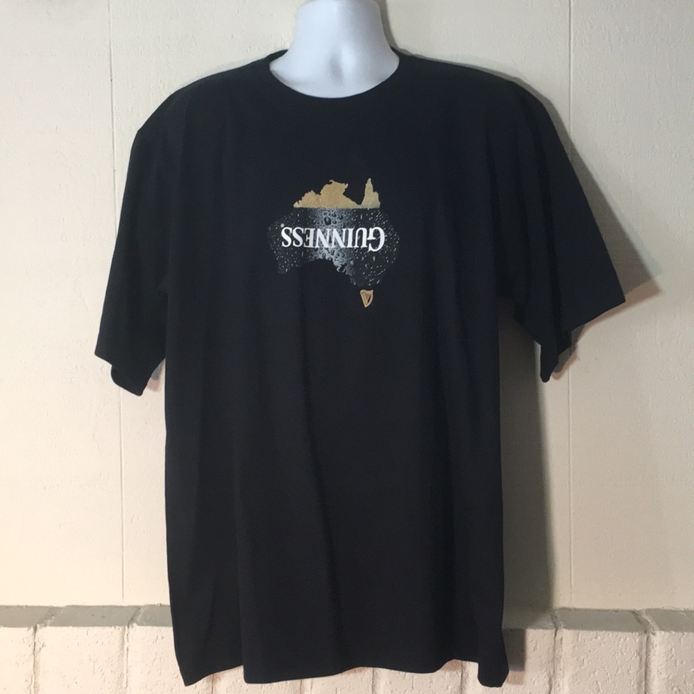 GUINNESS T-SHIRT BLACK EXTRA LARGE.
